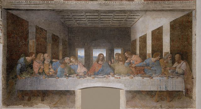 Milan - Leonardo da Vinci's The Last Supper fresco in Santa Maria delle Grazie Refectory Milan - Leonardo da Vinci's The Last Supper fresco in Santa Maria delle Grazie Refectory