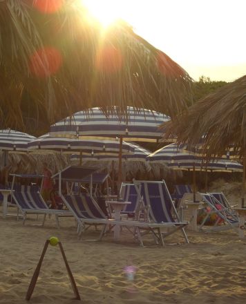 Silvi Marina beach at the end of summer Silvi Marina beach at the end of summer