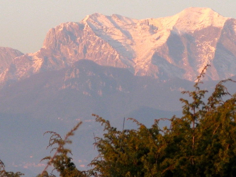 Apuan Alps view from the Versilia Riviera Apuan Alps view from the Versilia Riviera
