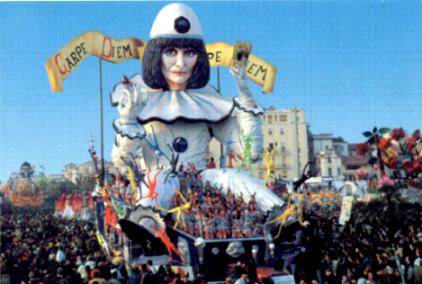 Viareggio Carnival - Renato Zero float Viareggio Carnival - Renato Zero float