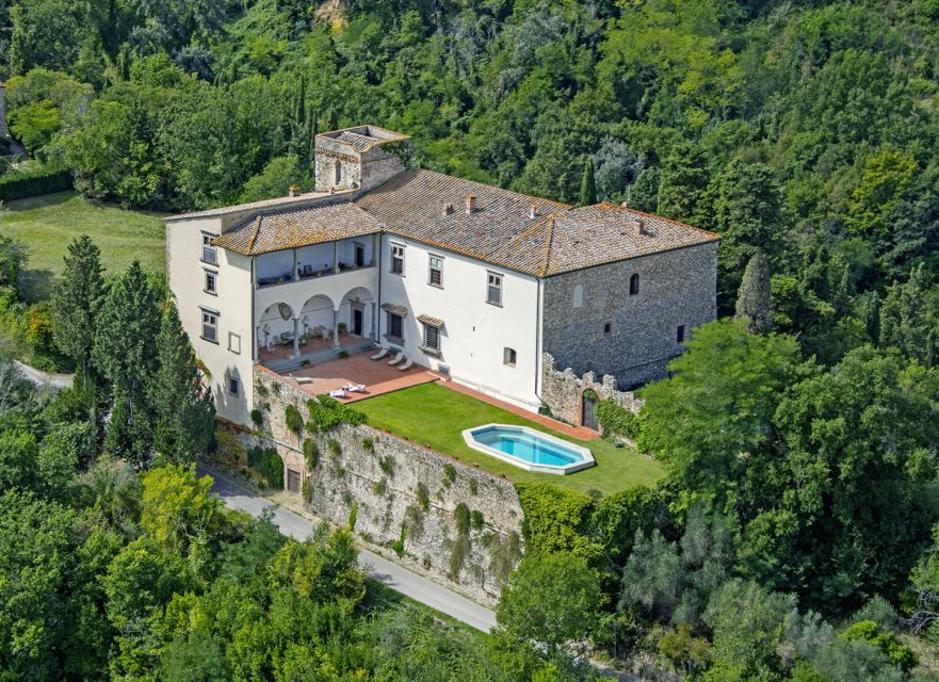 The splendid, historic Castello di Pergolato in Chianti, Tuscany