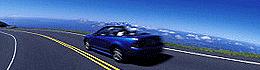 Car driving on an Italy mountain road Driving on an Italy mountain road