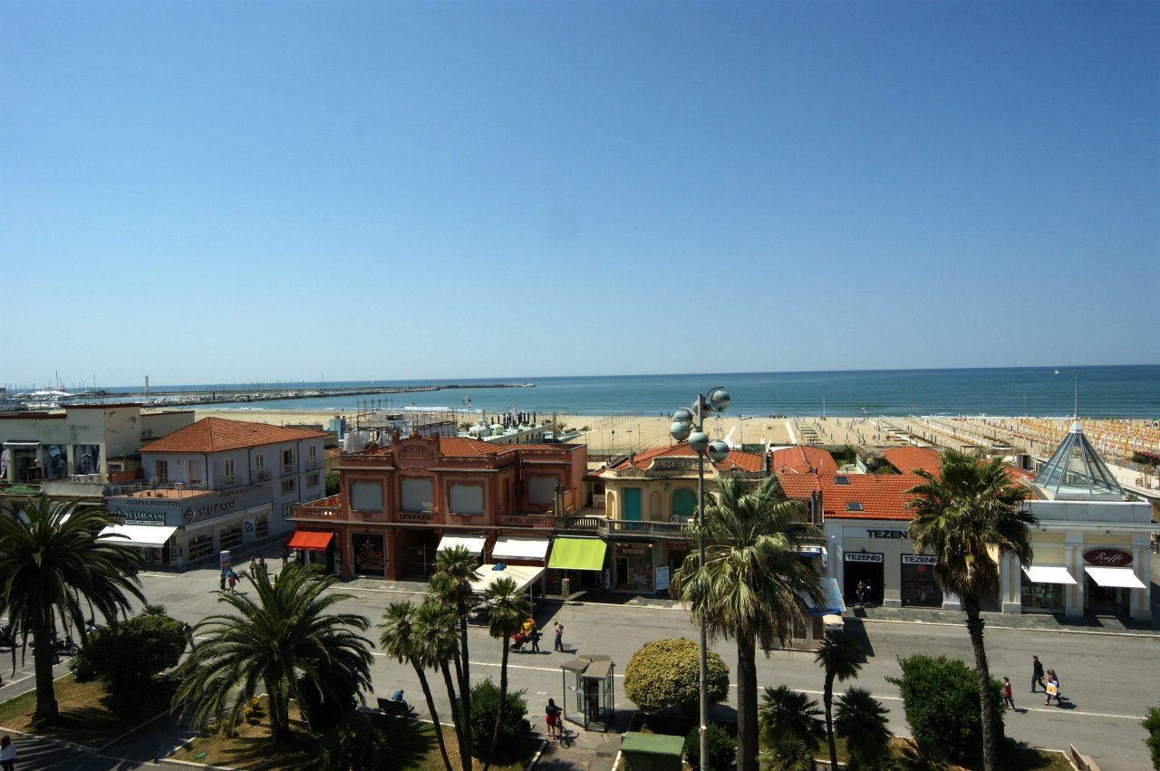 View from Hotel Liberty in Viareggio View from Hotel Liberty in Viareggio