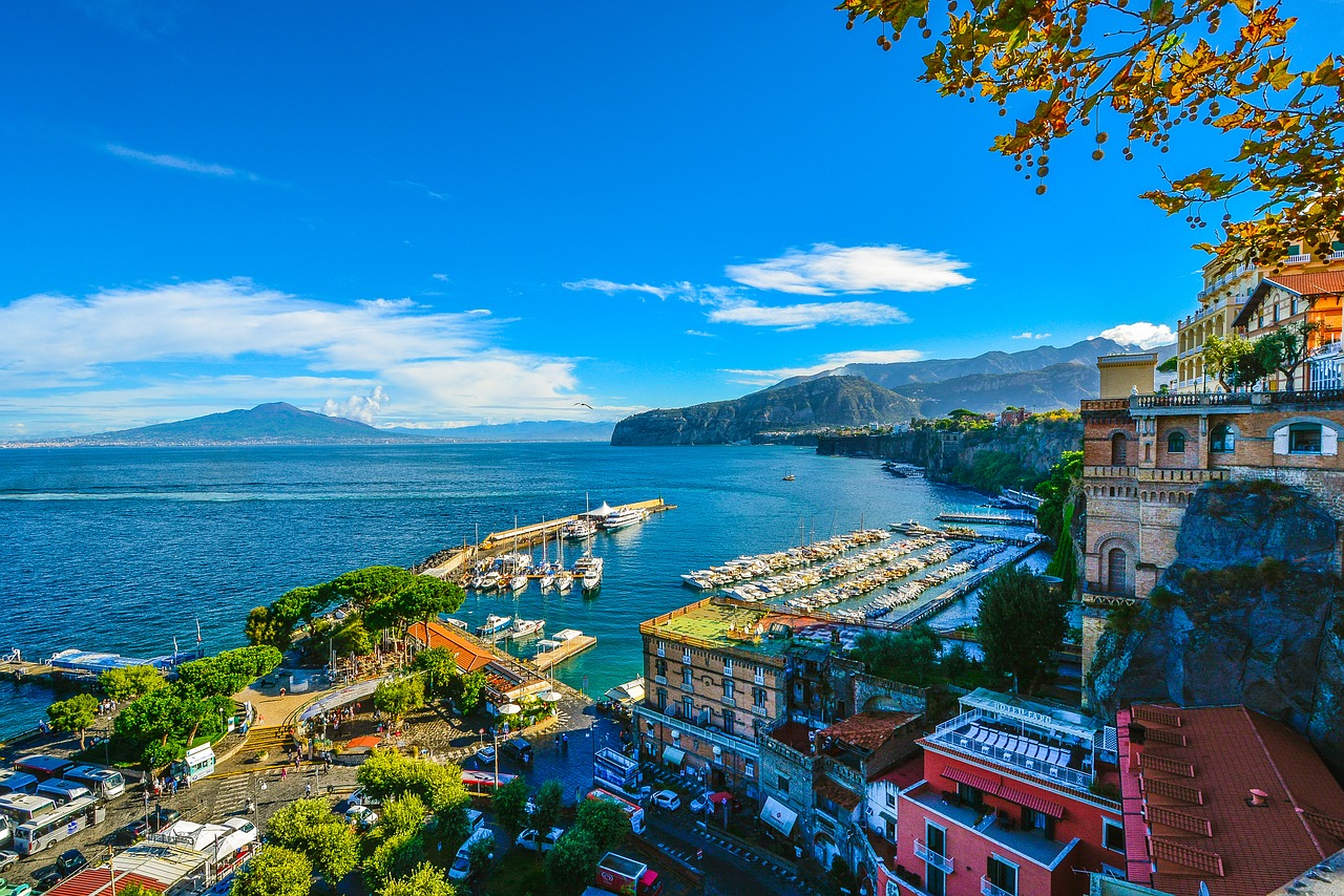 Sorrento Bay with Mount Vesuvius Sorrento Bay with Mount Vesuvius