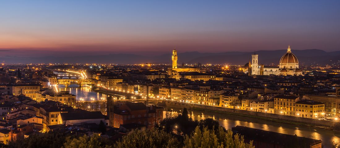 Florence skyline by night Florence skyline by night
