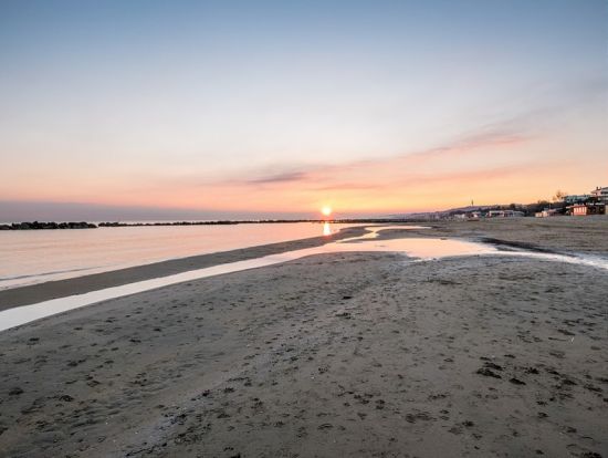 Sunset on Pescara Beach Sunset on Pescara Beach